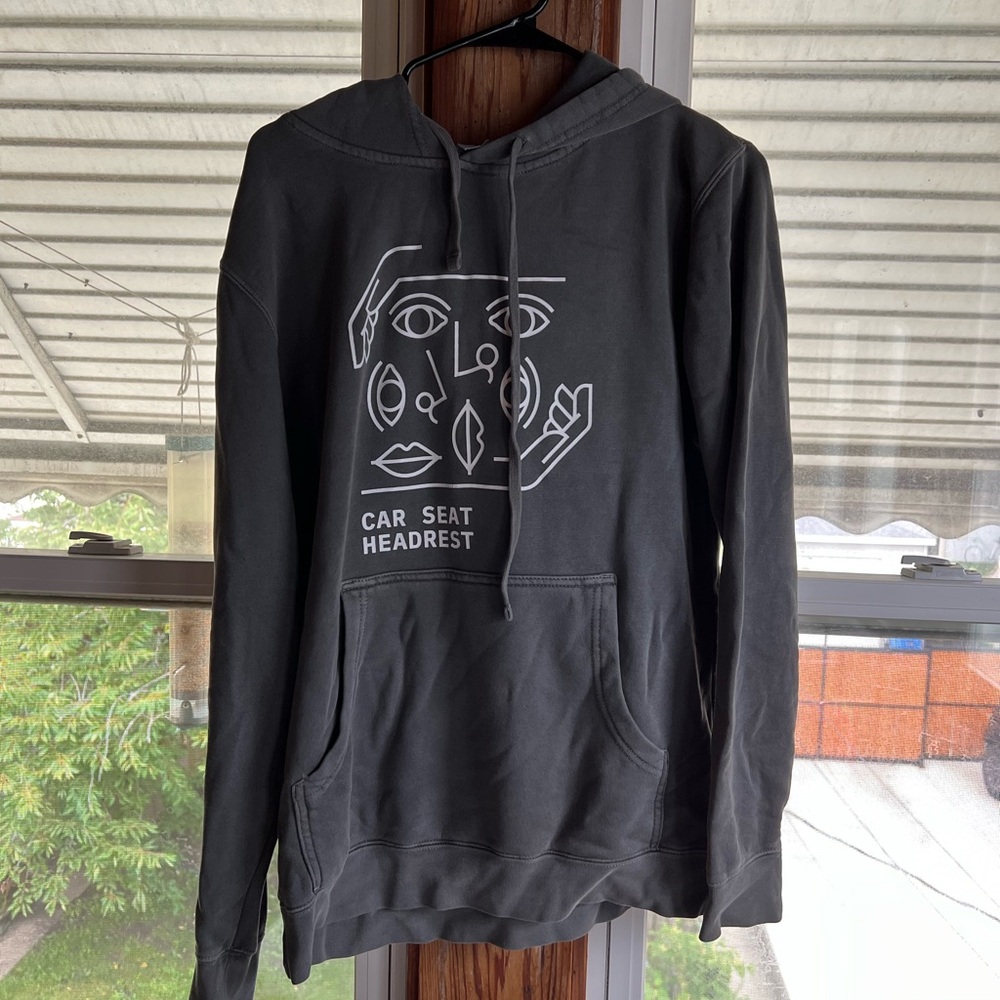 Car Seat Headrest Masquerade Tour Gray Eyes Hoodie Size S